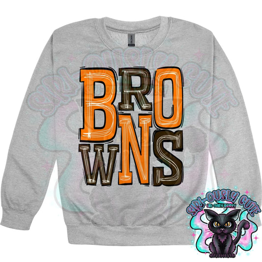 Sporty Browns - Orange Brown Mascot