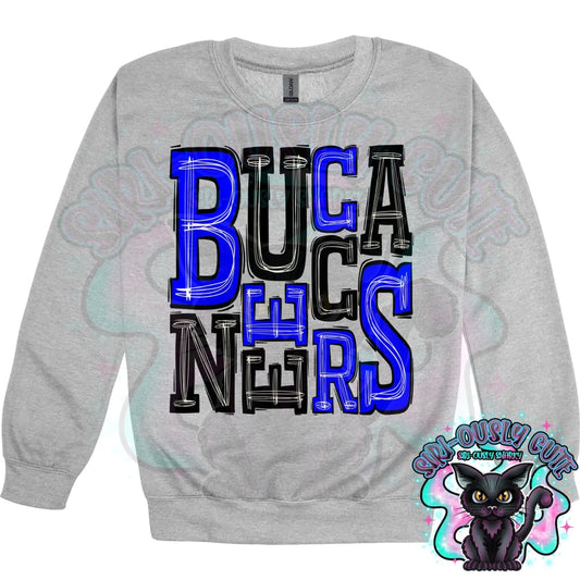 Sporty Buccaneers - Royal Blue Black Mascot
