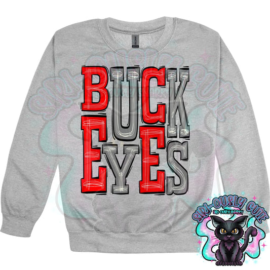 Sporty Buckeyes - Red Dark Grey Mascot