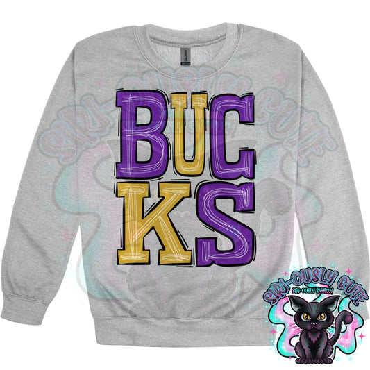 Sporty Bucks - Purple Gold Mascot
