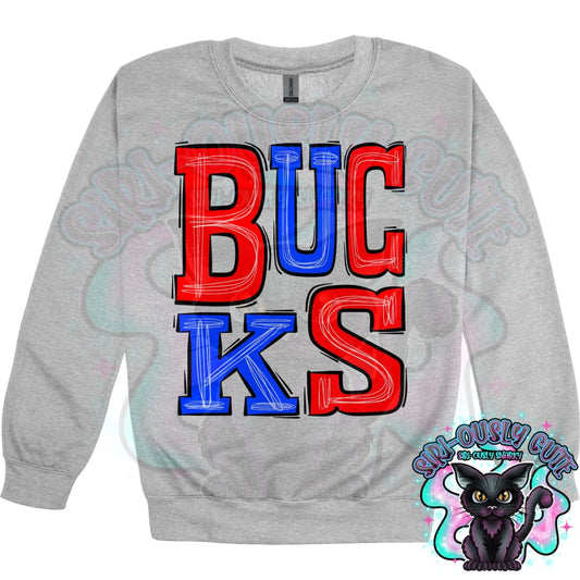 Sporty Bucks - Red Blue Mascot