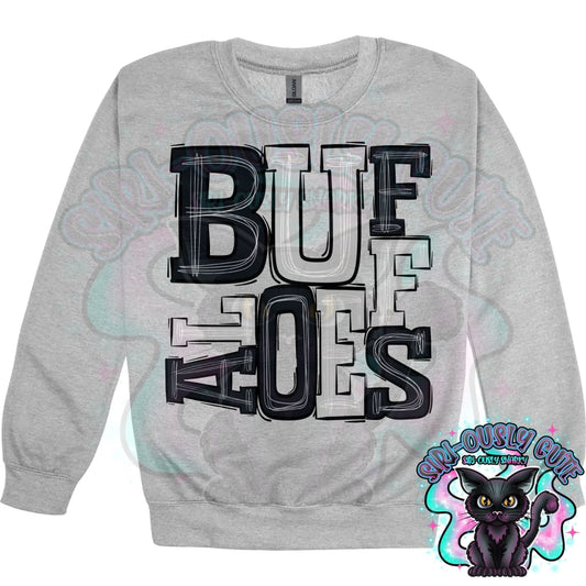 Sporty Buffaloes - Black Silver Mascot