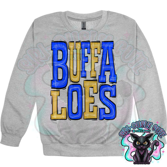 Sporty Buffaloes - Blue Gold Mascot