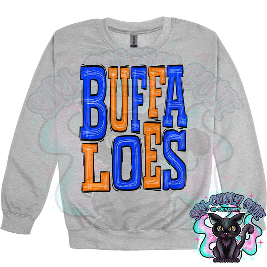 Sporty Buffaloes - Blue Orange Mascot