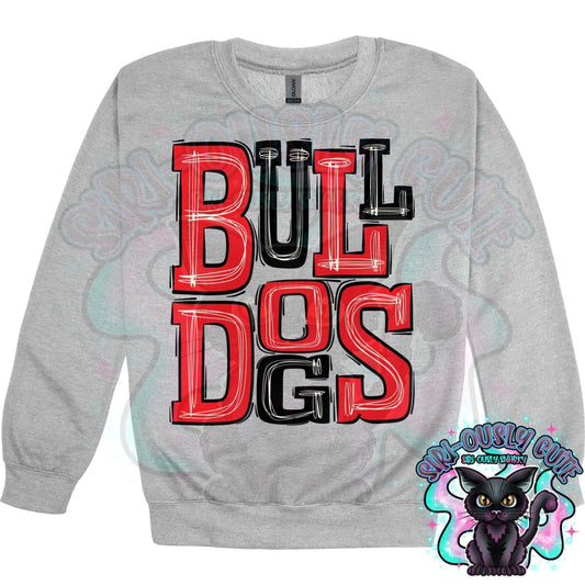 Sporty Bulldogs - Red Black Mascot