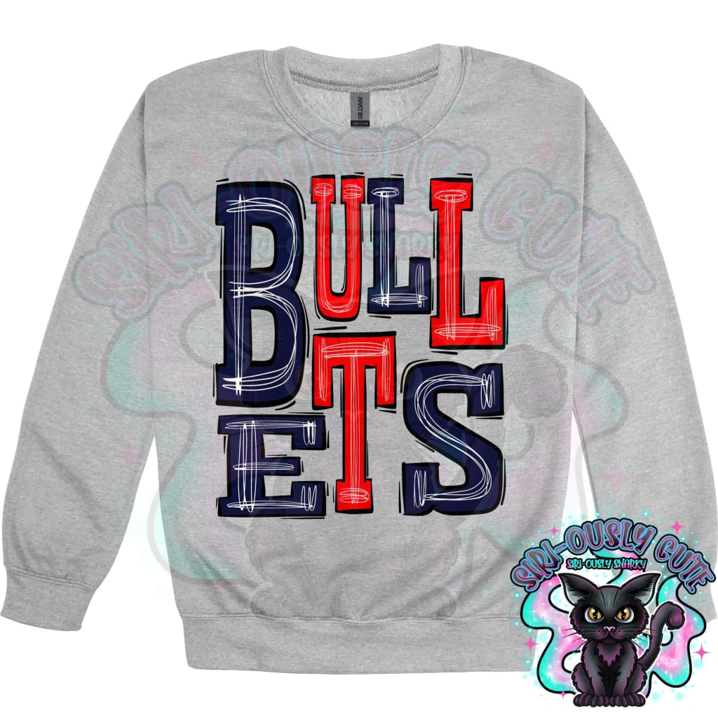 Sporty Bullets - Navy Blue Red Mascot