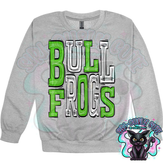 Sporty Bullfrogs - Green White Mascot