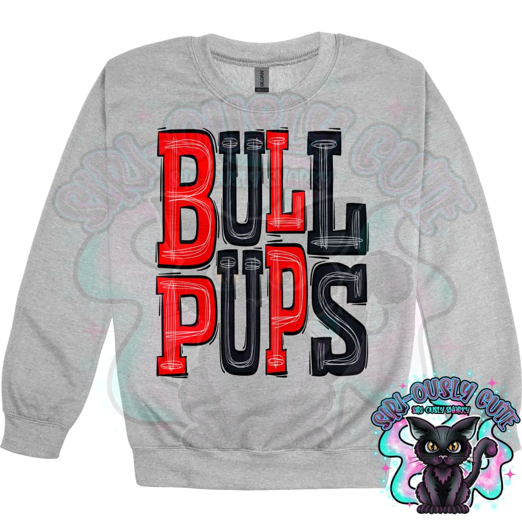 Sporty Bullpups - Red Black Mascot