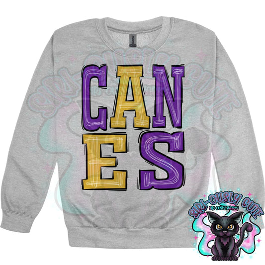 Sporty Canes - Purple Vegas Gold Mascot