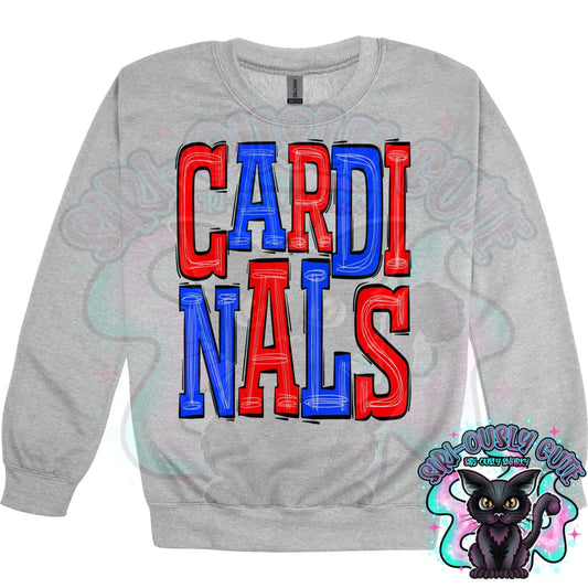 Sporty Cardinals - Red Blue Mascot