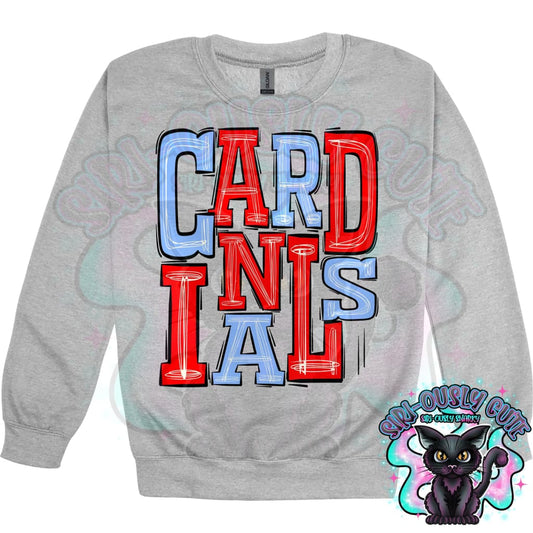 Sporty Cardinals - Red Carolina Blue Mascot
