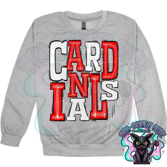 Sporty Cardinals - Red White Mascot