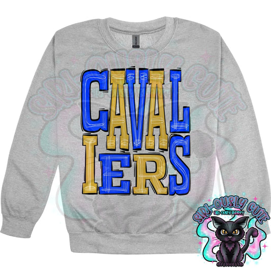 Sporty Cavaliers - Blue Gold Mascot