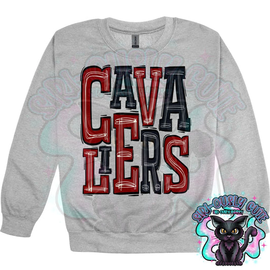 Sporty Cavaliers - Maroon Black Mascot