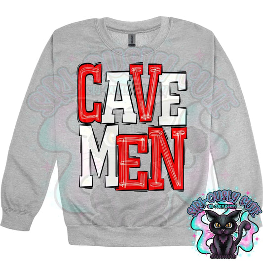 Sporty Cavemen - Red White Mascot