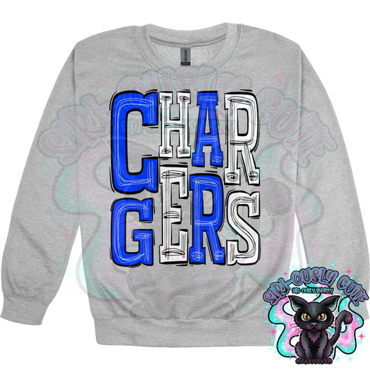 Sporty Chargers - Royal Blue White Mascot