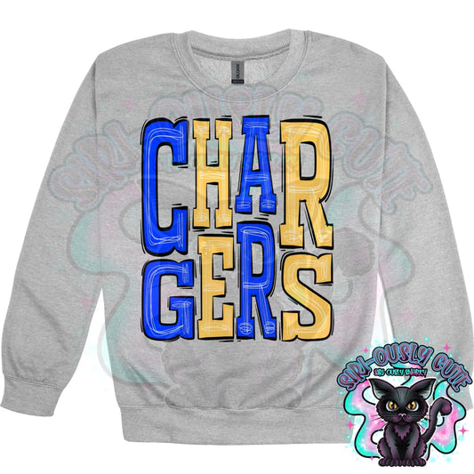 Sporty Chargers - Royal Blue Yellow Mascot