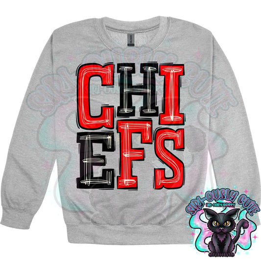 Sporty Chiefs - Red Black Mascot