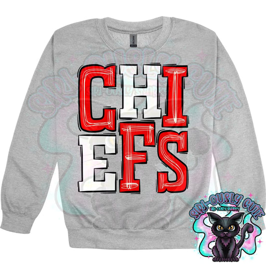 Sporty Chiefs - Red White Mascot