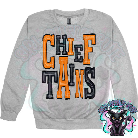Sporty Chieftains - Orange Black Mascot