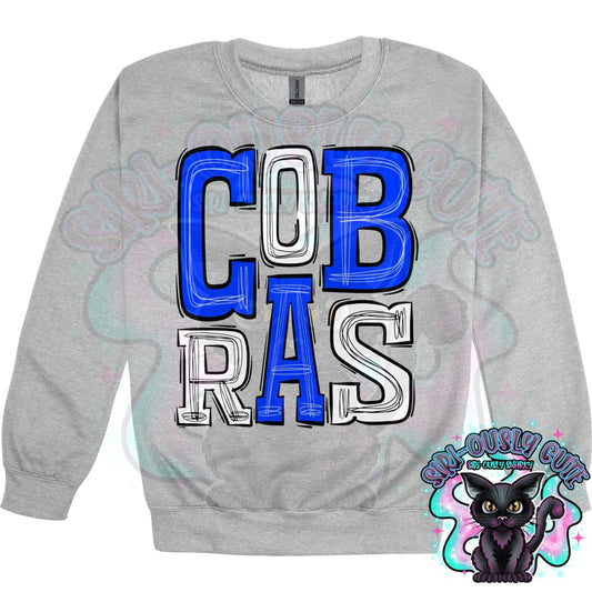 Sporty Cobras - Royal Blue White Mascot