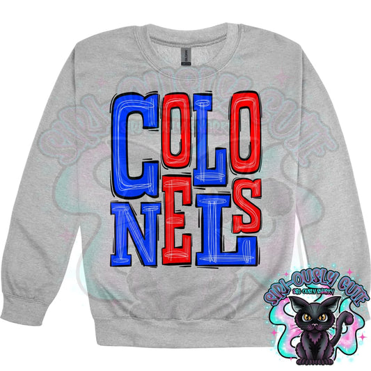 Sporty Colonels - Royal Blue Red Mascot