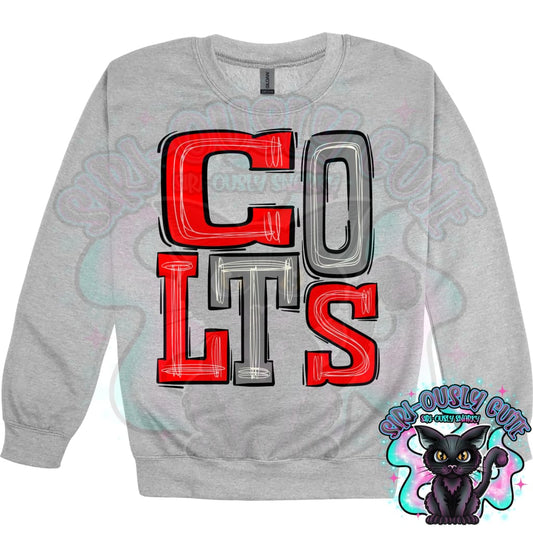 Sporty Colts - Red Gray Mascot
