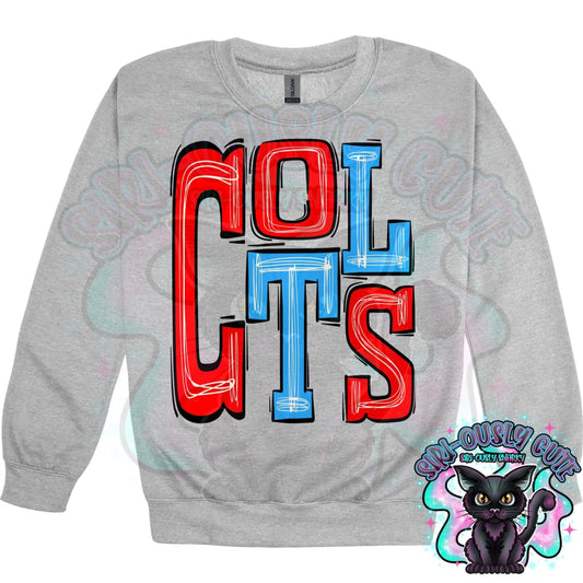 Sporty Colts - Red Light Blue Mascot