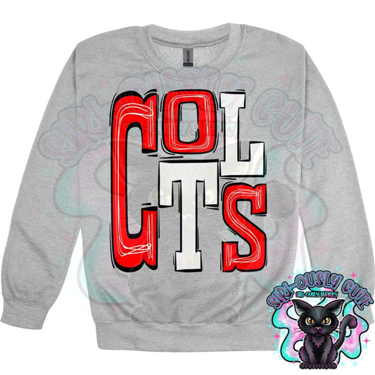 Sporty Colts - Red White Mascot