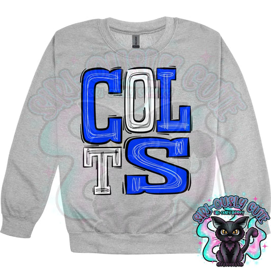 Sporty Colts - Royal Blue White Mascot