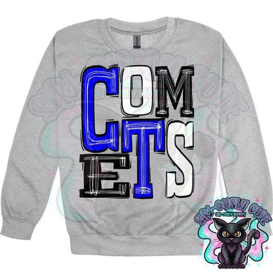 Sporty Comets - Royal Black White Mascot