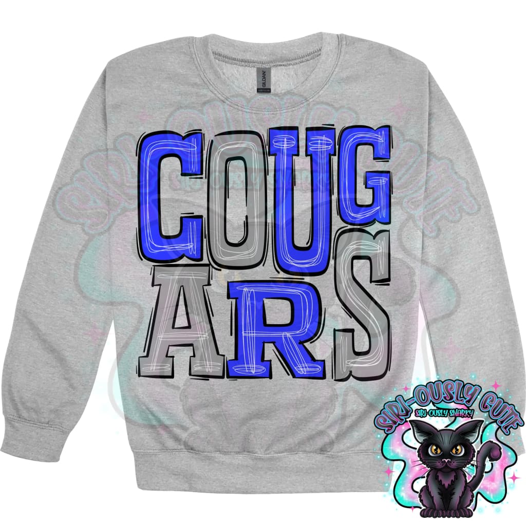 Sporty Cougars - Blue Silver Mascot