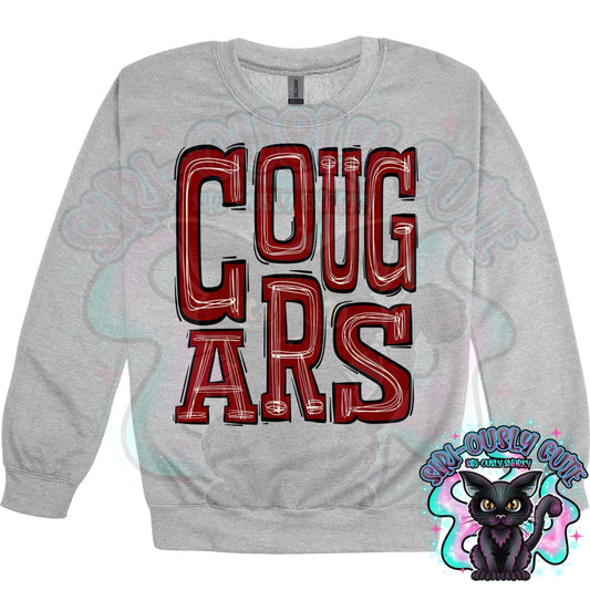 Sporty Cougars - Maroon Maroon Mascot