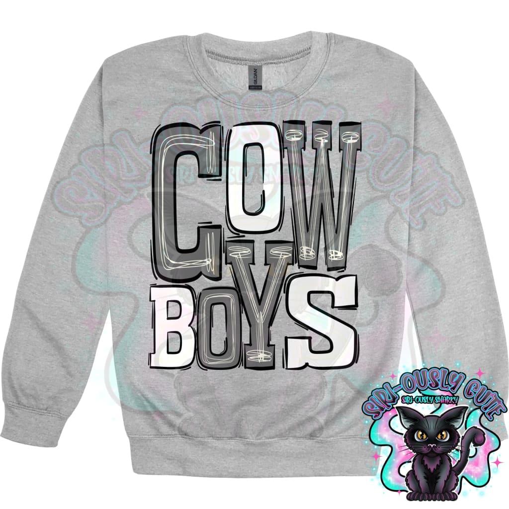 Sporty Cowboys - Grey White Mascot