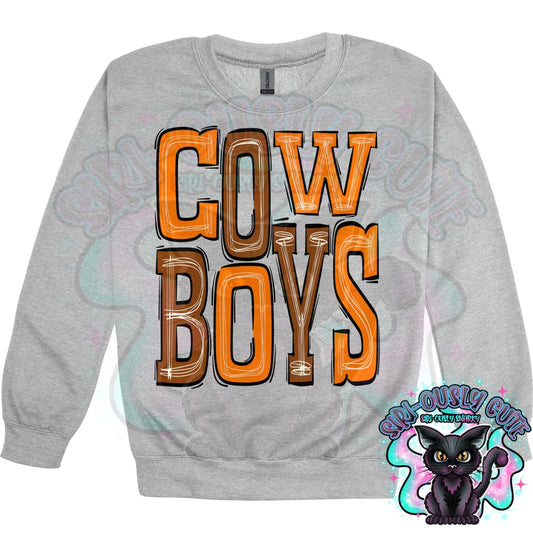 Sporty Cowboys - Orange Brown Mascot