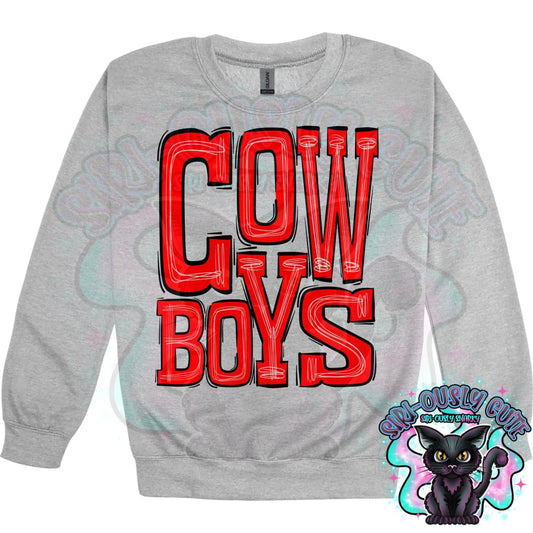 Sporty Cowboys - Red Mascot