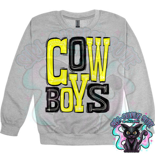 Sporty Cowboys - Yellow Black Mascot