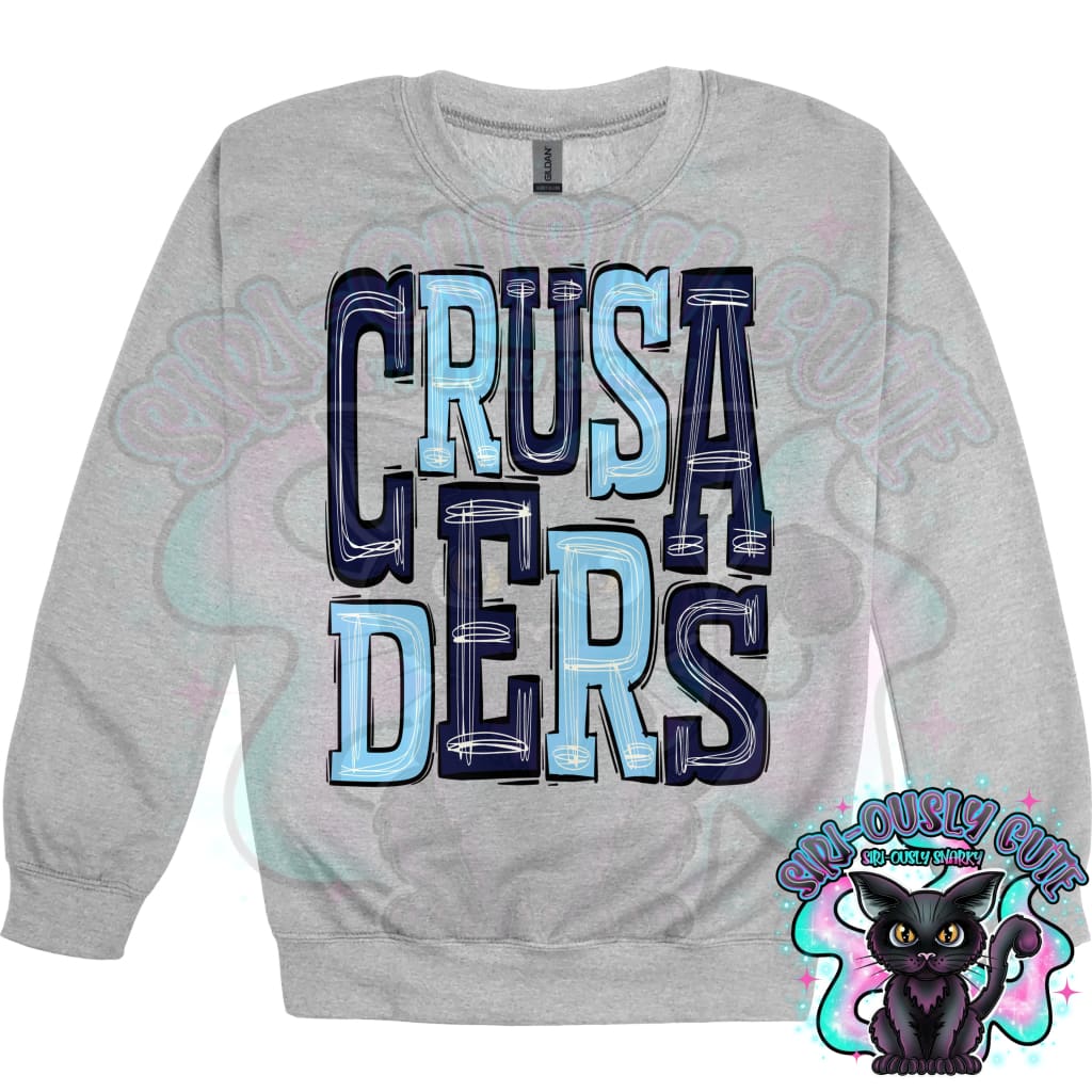 Sporty Crusaders - Navy Light Blue Mascot