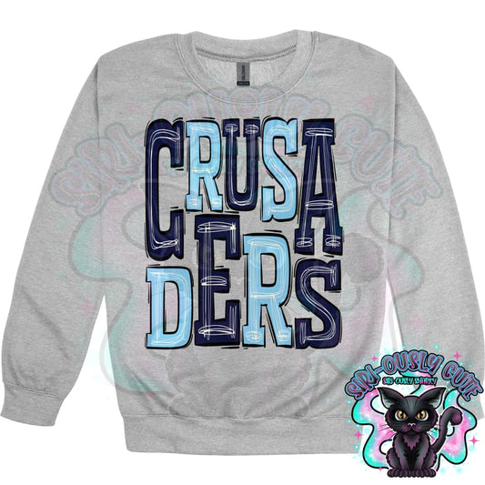 Sporty Crusaders - Navy Light Blue Mascot