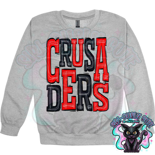 Sporty Crusaders - Red Black Mascot