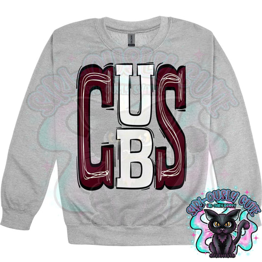 Sporty Cubs - Maroon White Mascot