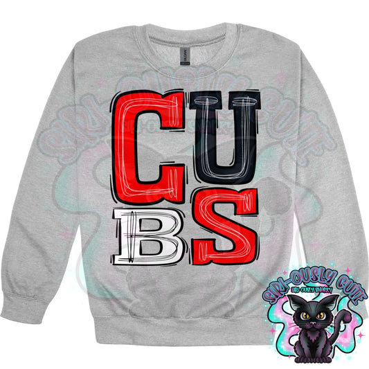 Sporty Cubs - Red Black White Mascot