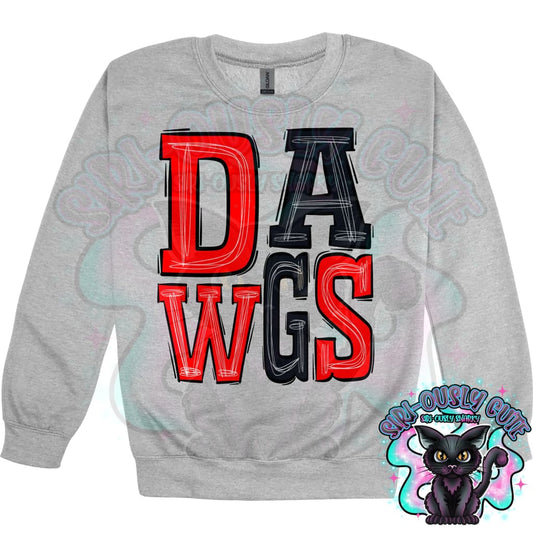 Sporty Dawgs 2 - Red Black Mascot