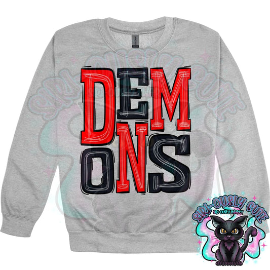 Sporty Demons - Red Black Mascot
