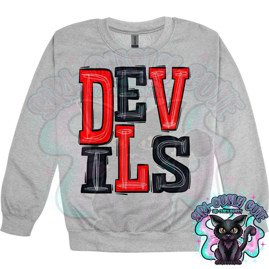 Sporty Devils - Red Black Mascot