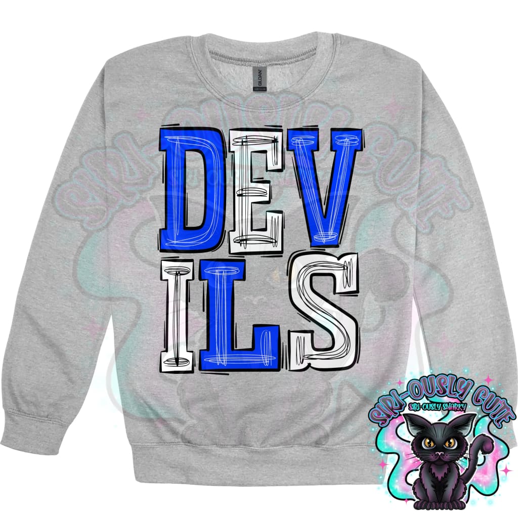 Sporty Devils - Royal Blue White Mascot