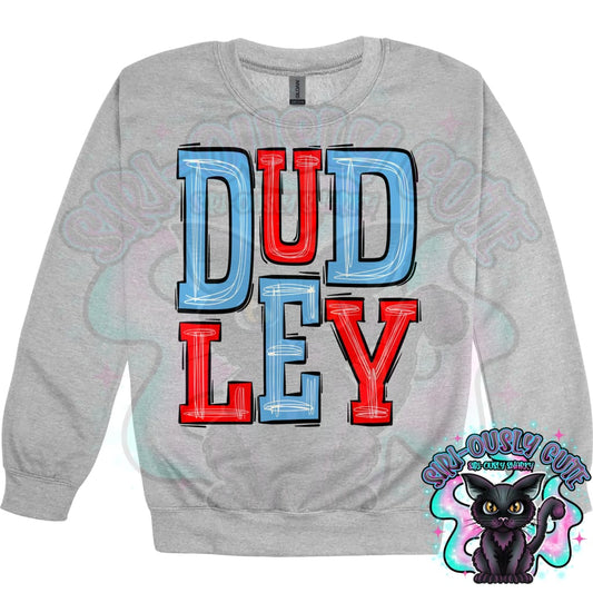 Sporty Dudley - Carolina Blue Red Mascot
