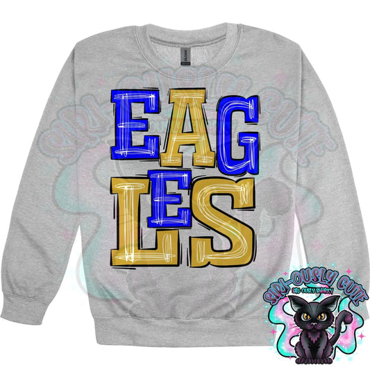 Sporty Eagles - Blue Gold Mascot