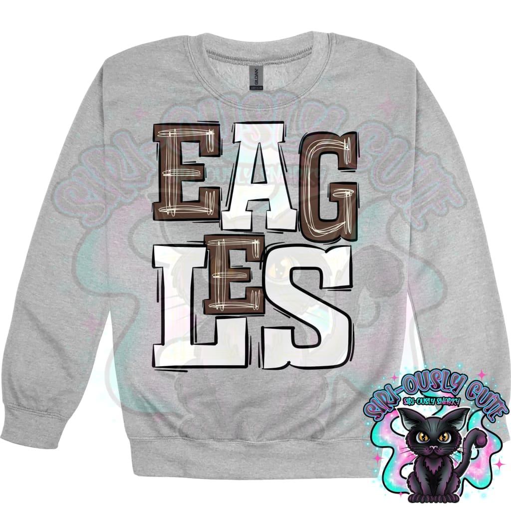 Sporty Eagles - Brown White Mascot