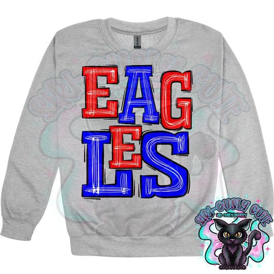 Sporty Eagles - Red Royal Mascot
